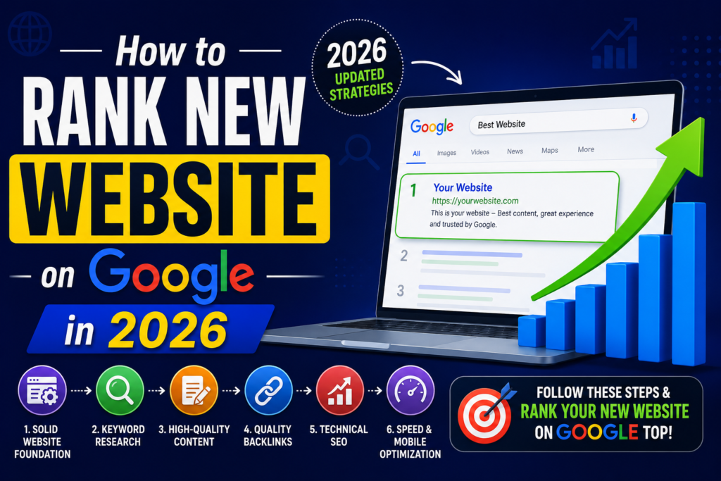 How to Rank New Website on Google 2026